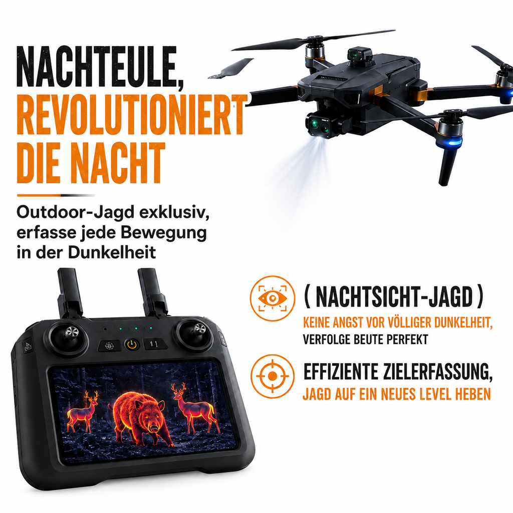 ZSHAVN T8 Max Wärmebilddrohne/Wärmebildgebung + Jagdeinsatz + Lastentransport + Nutzlastaufnahme + Präzisionslieferung + Vielseitige Einsatzgebiete